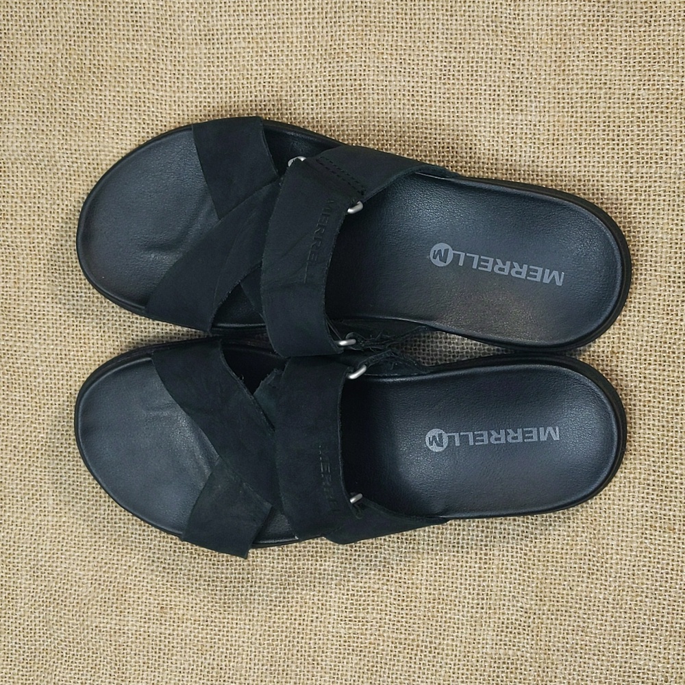 Merrell Around Town Sunvue Slide Sandal Women's Sz 6, Black, Excellent Condition - Picture 6 of 8